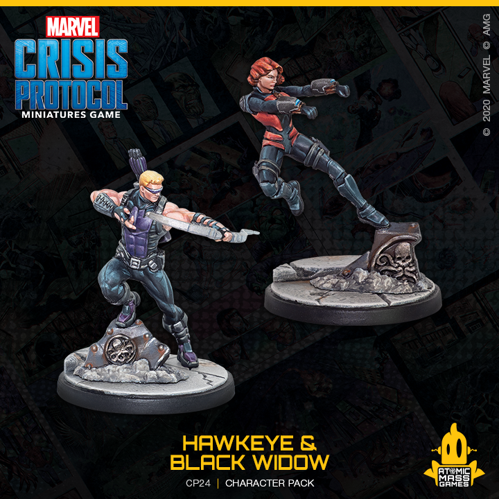 Marvel Crisis Protocol : Hawkeye and Black Widow Character Pack